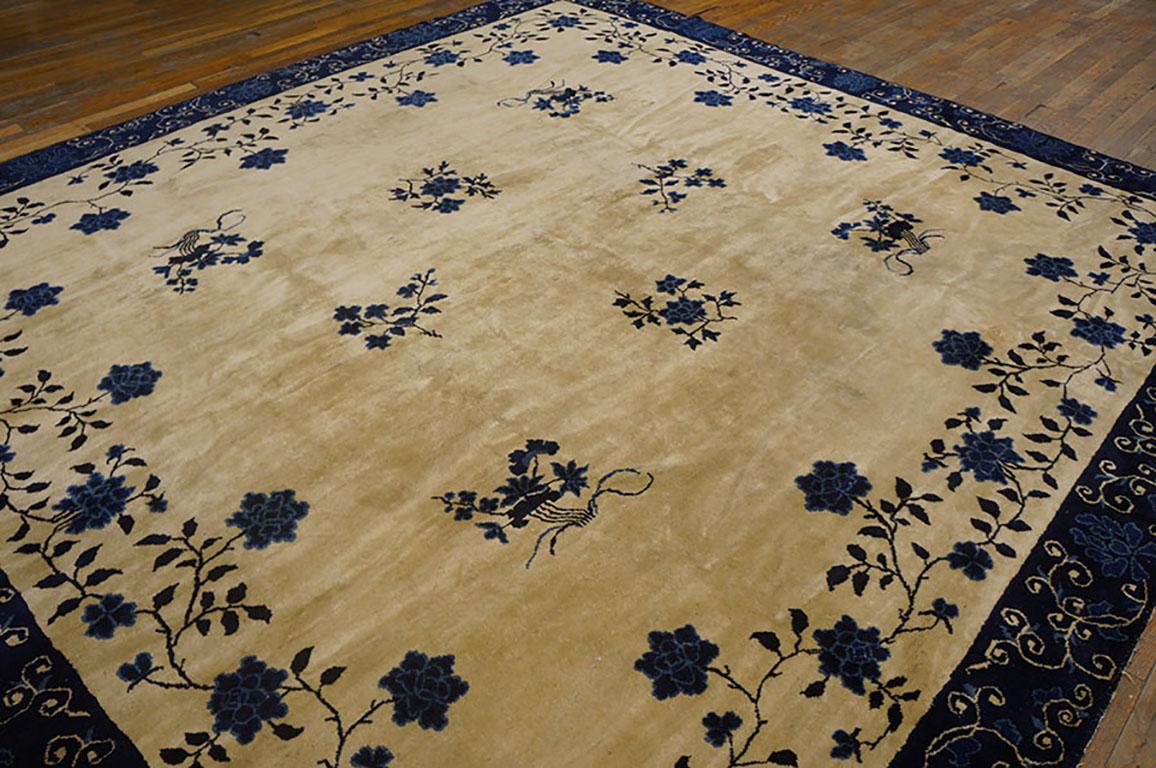 Late 19th Century 19th Century Chinese Peking Carpet ( 9'8