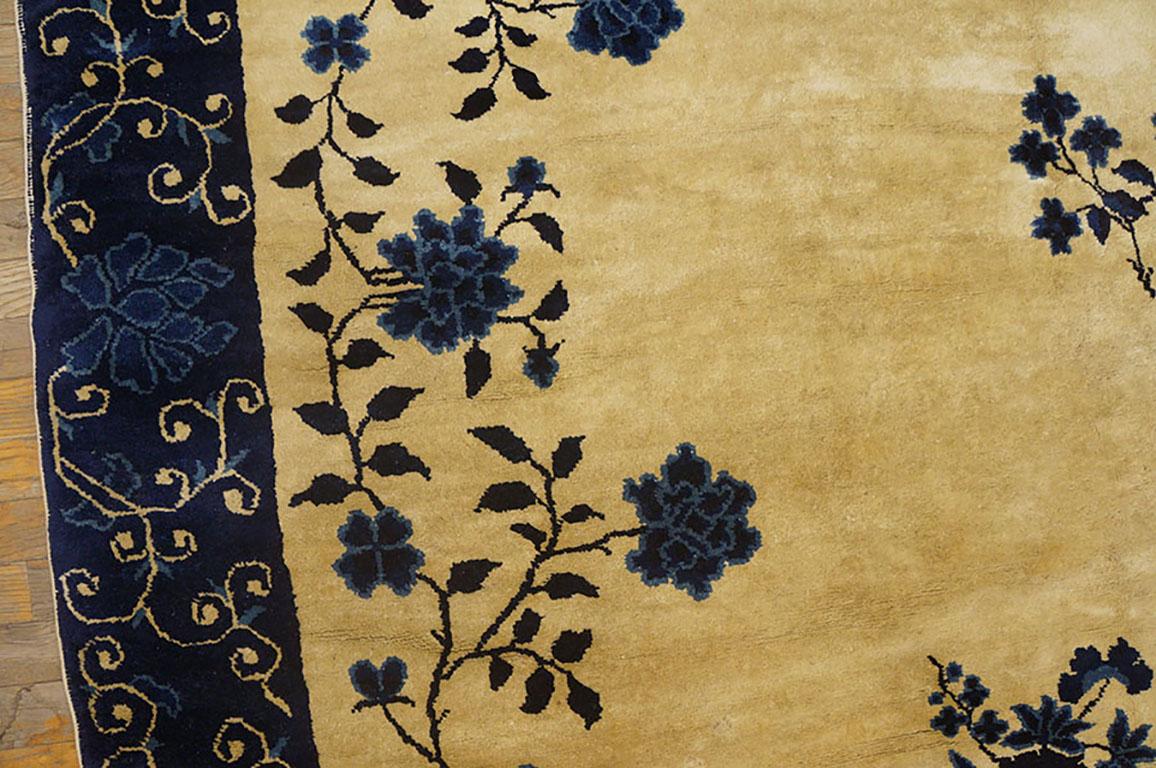 Wool 19th Century Chinese Peking Carpet ( 9'8