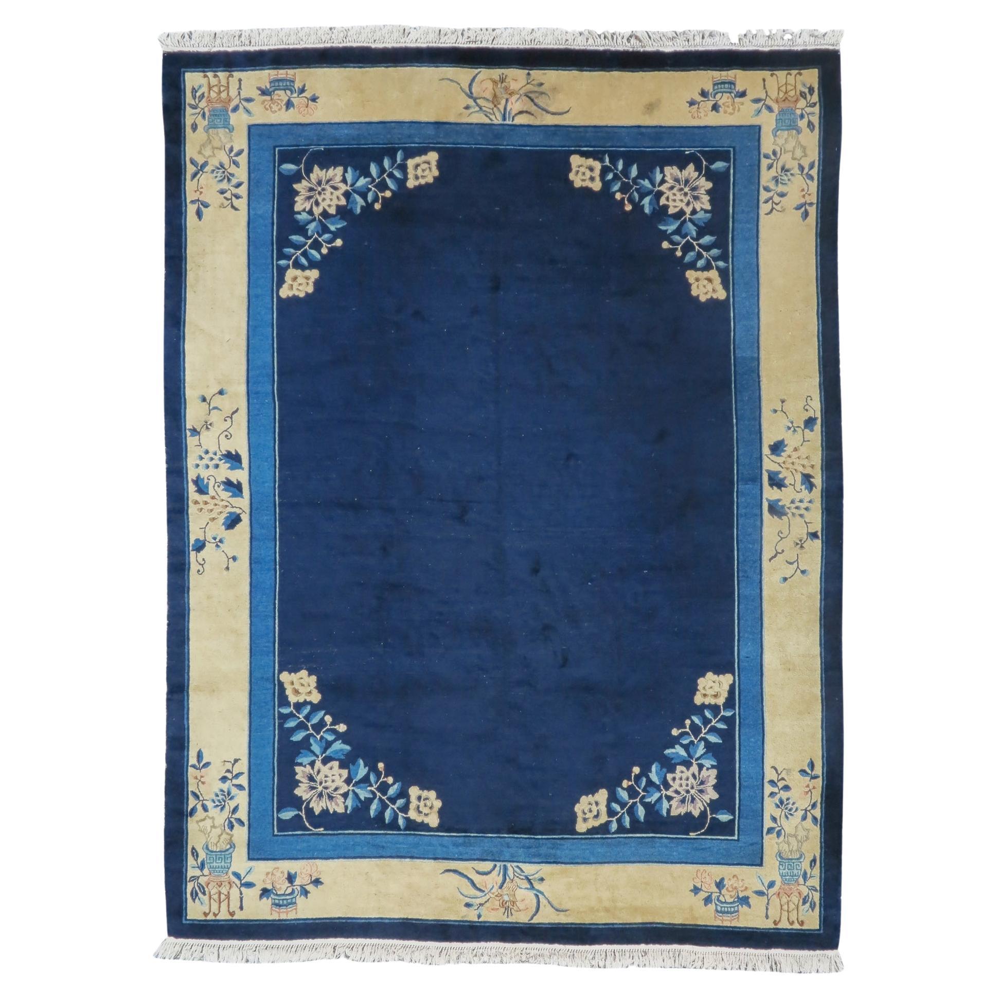 Antique Chinese Peking Rug, c. 1900 For Sale