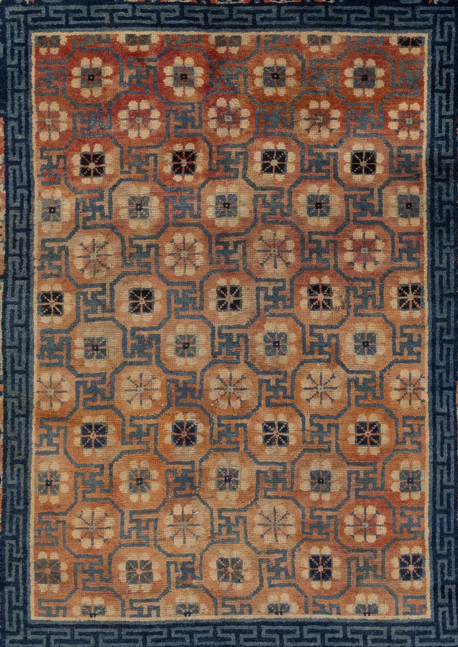 Peking Chinese rugs are a type of traditional Chinese rug that originated in the imperial court of the Ming and Qing dynasties in Beijing, China. These rugs are handcrafted with high-quality wool and silk, which gives them a soft and luxurious