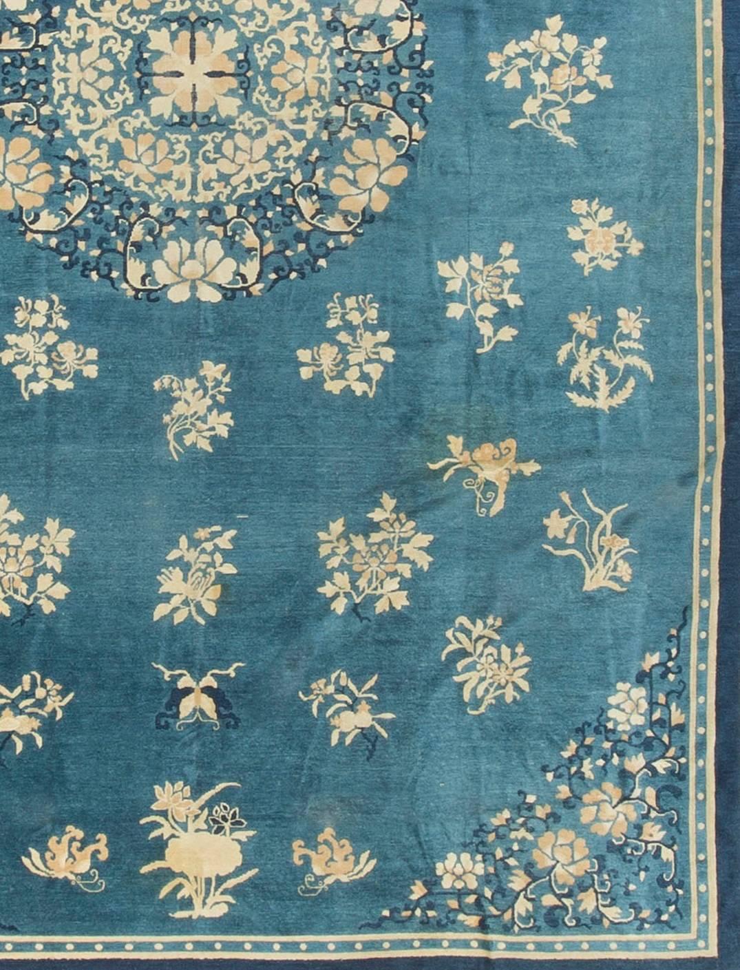 Antiker chinesischer Peking-Teppich:: um 1900 (Chinesisch) im Angebot