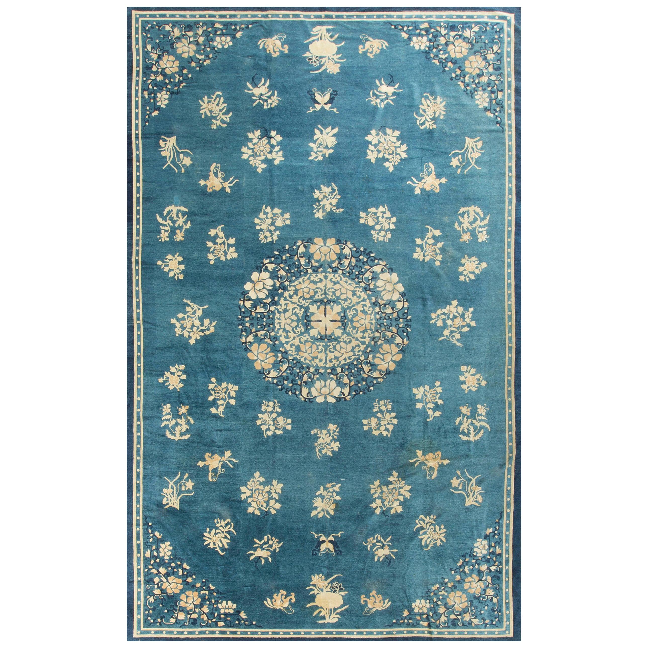 Antique Chinese Peking Rug, circa 1900 For Sale