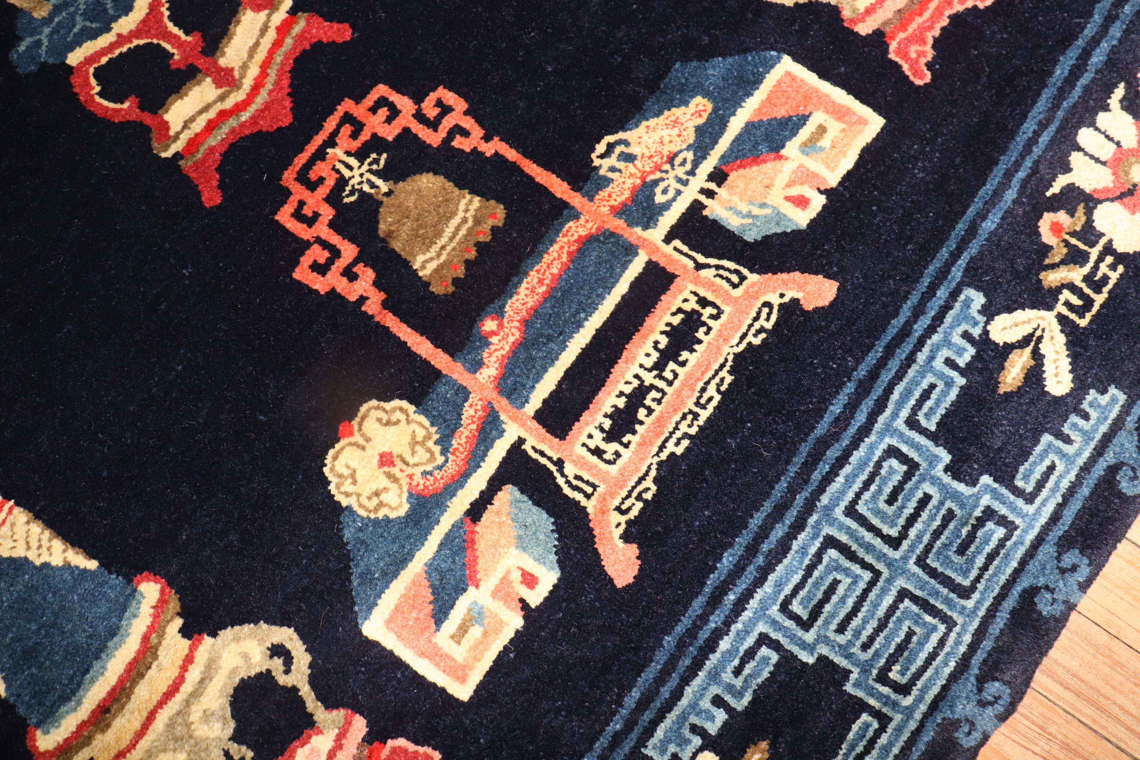 Antiker chinesischer Pekinger Teppich (20. Jahrhundert) im Angebot