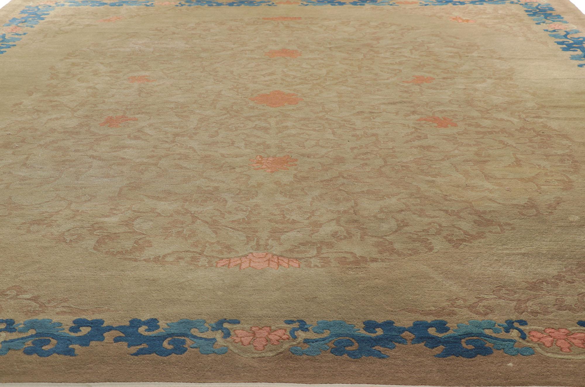 Tapis chinois ancien de Pékin de style chinois Bon état - En vente à Dallas, TX