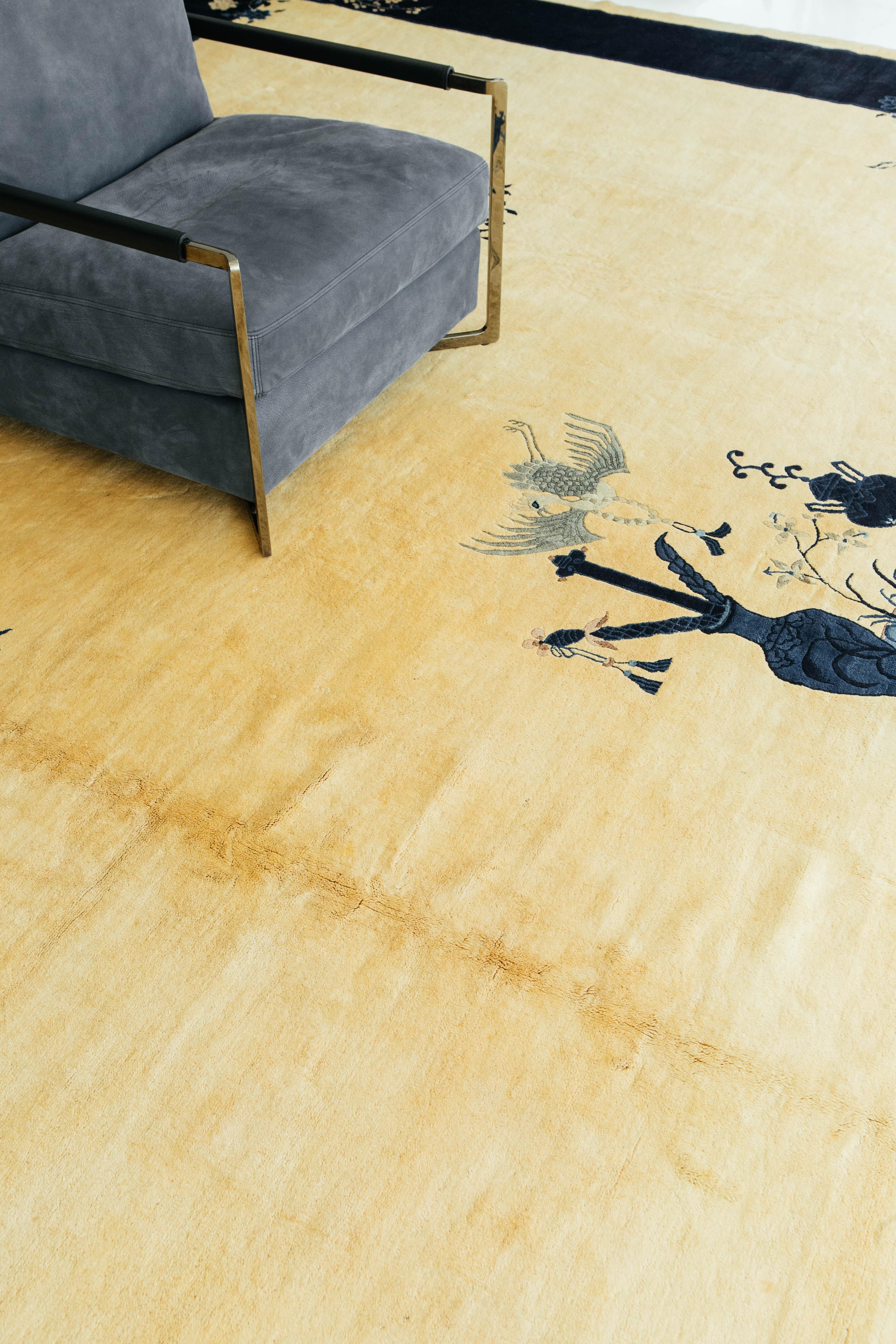 Laine Tapis chinois ancien de Pékin en vente