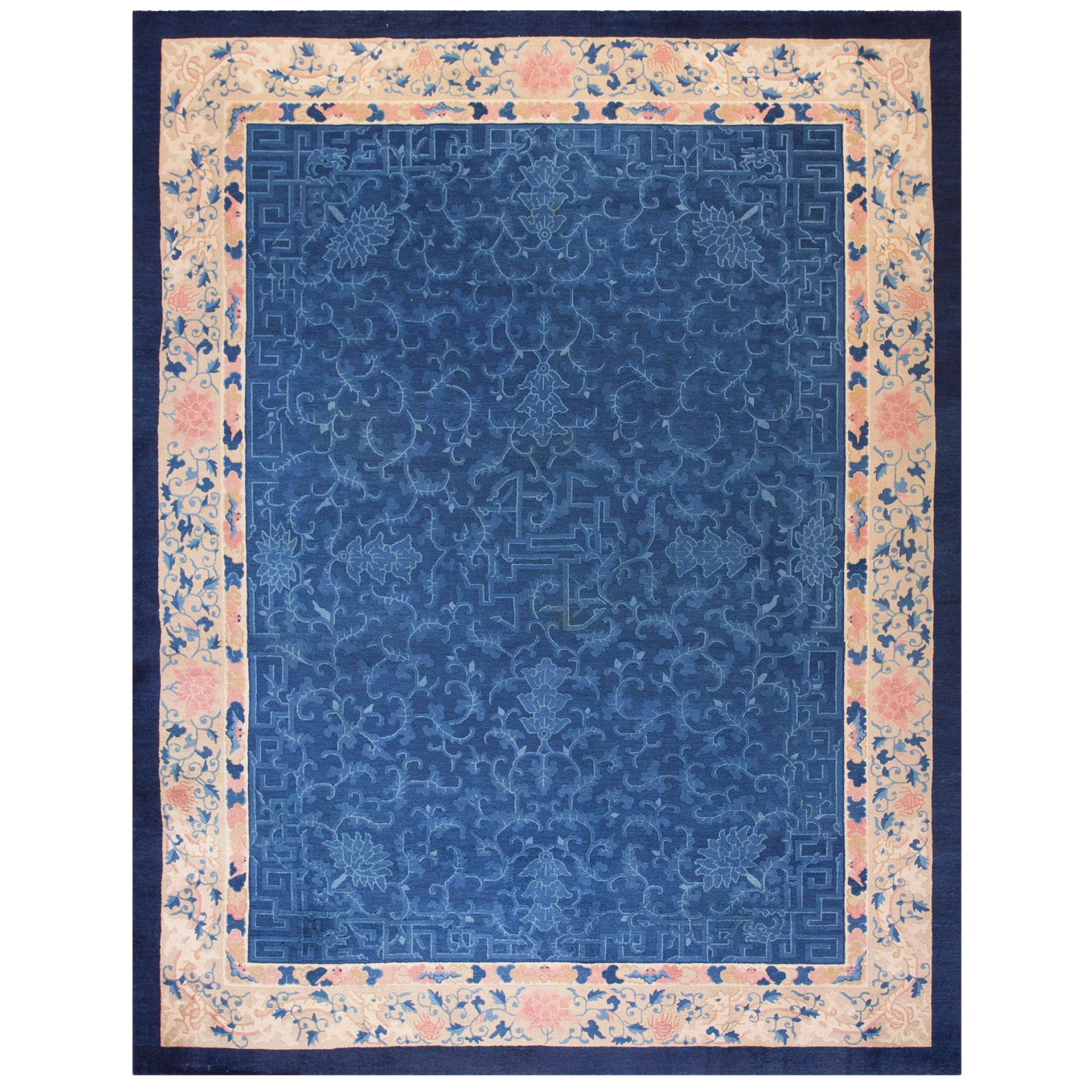 Chinesischer Peking-Teppich des frühen 20. Jahrhunderts ( 9' x 11'9""" - 275 x 360 cm)