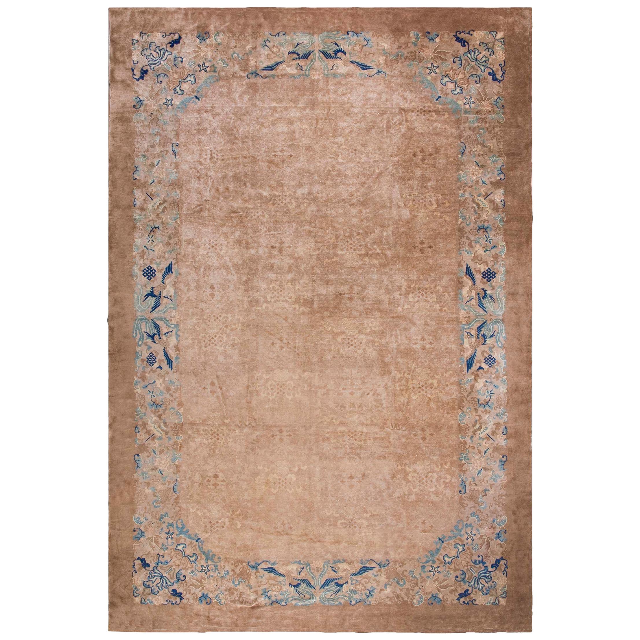 Antique Chinese Peking Rug For Sale