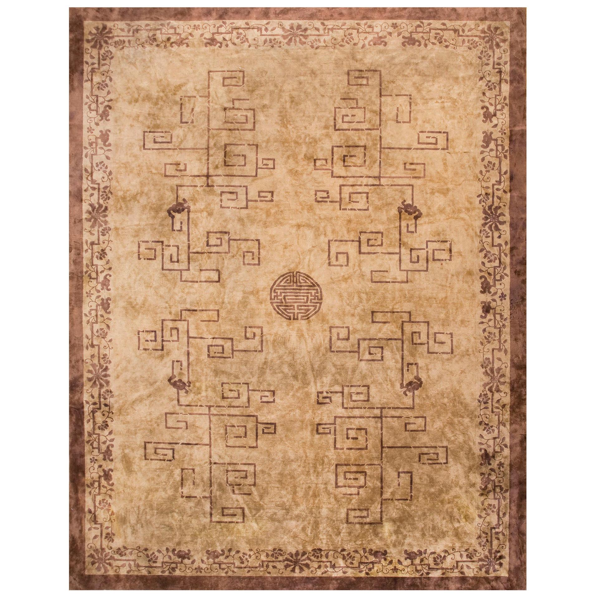 Early 20th Century Chinese Peking Carpet ( 12' x 15'8" - 366 x 478 )
