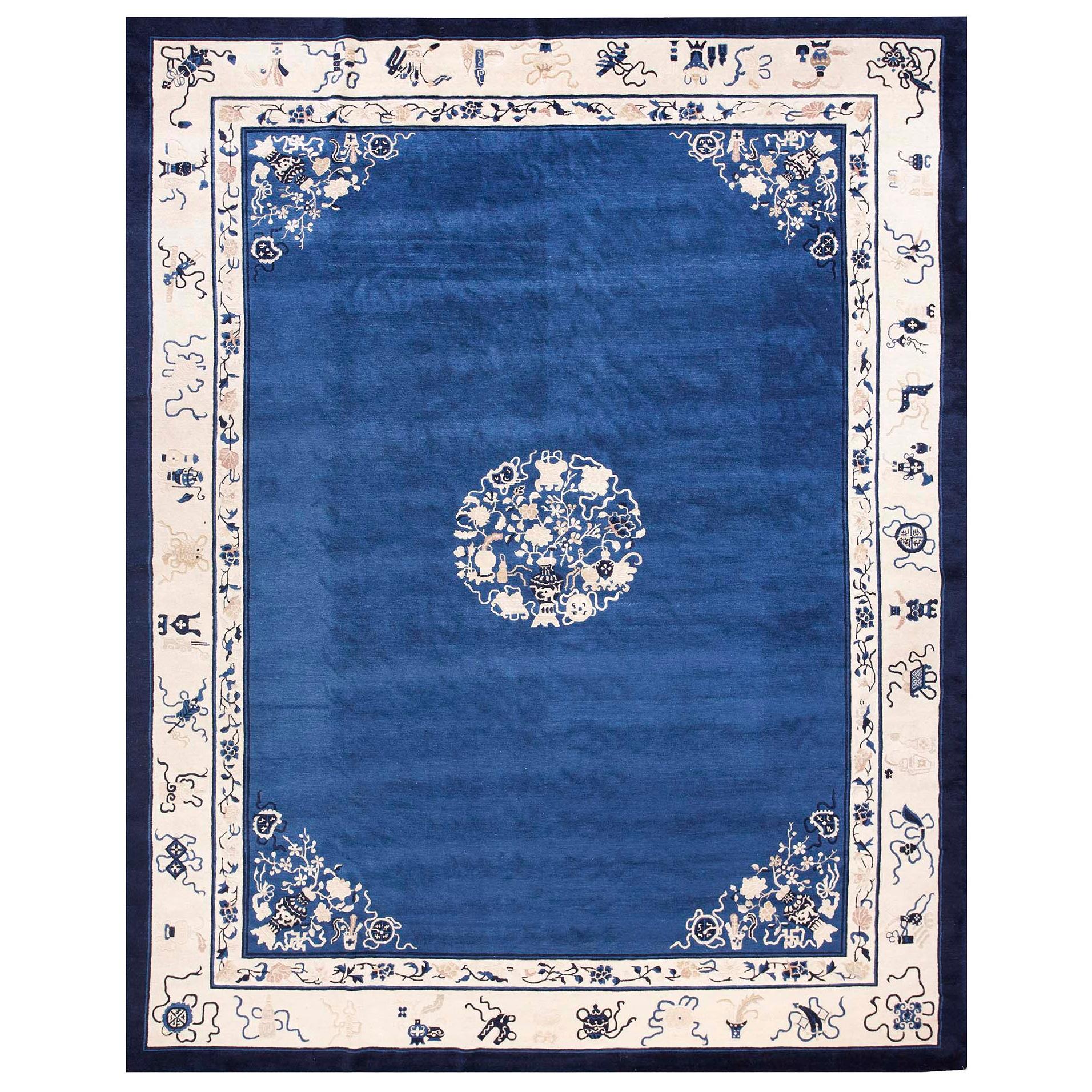 19th Century Chinese Peking Carpet ( 9' x 11' 6" - 275 x 350 ) For Sale