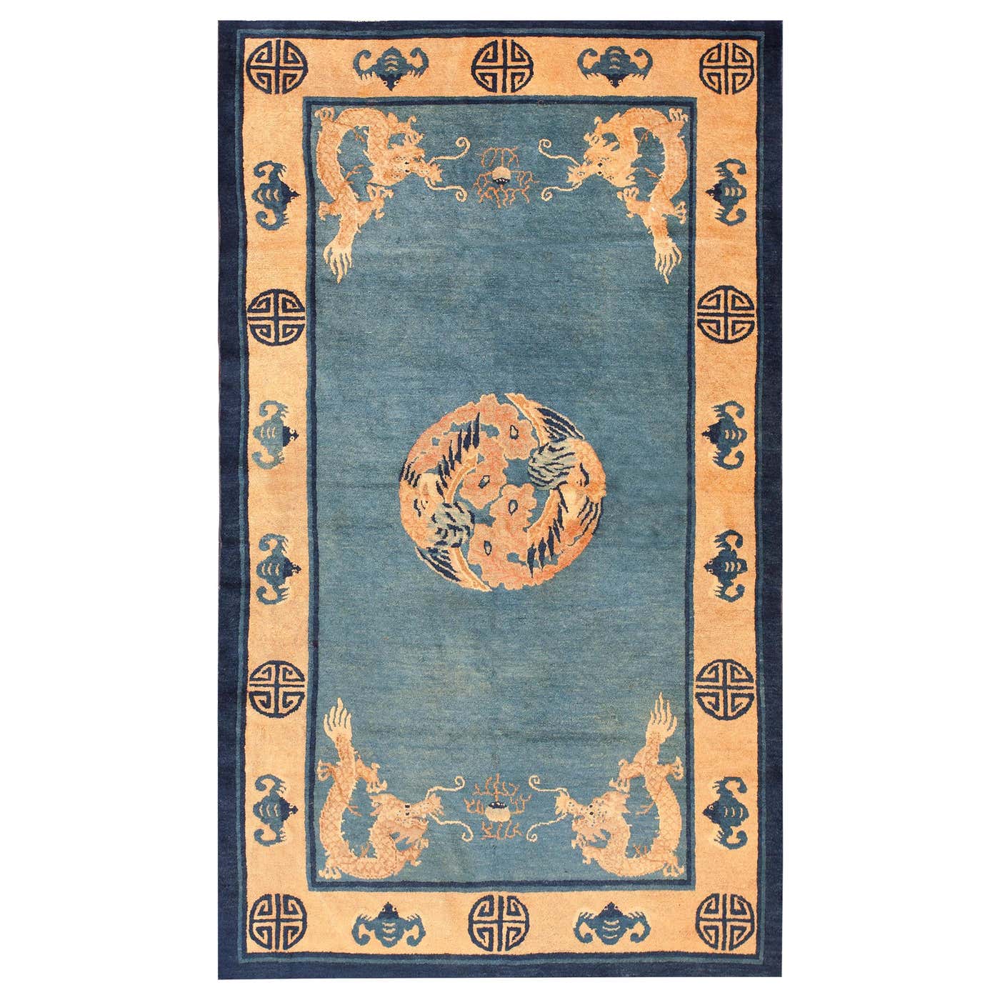 Late 19th Century Chinese Peking Dragon Carpet 4 2 X 7 127 X 213 late-19th-century-chinese-peking-dragon-carpet-4-2-x-7-127-x-213
