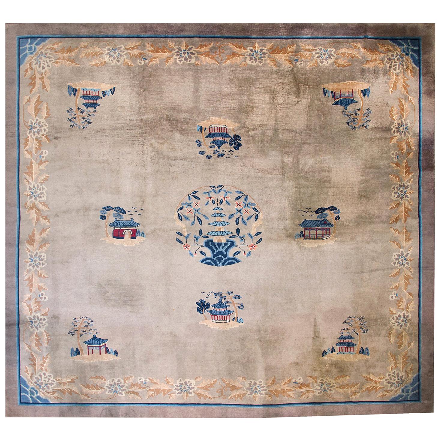 Antique Chinese Peking Rug