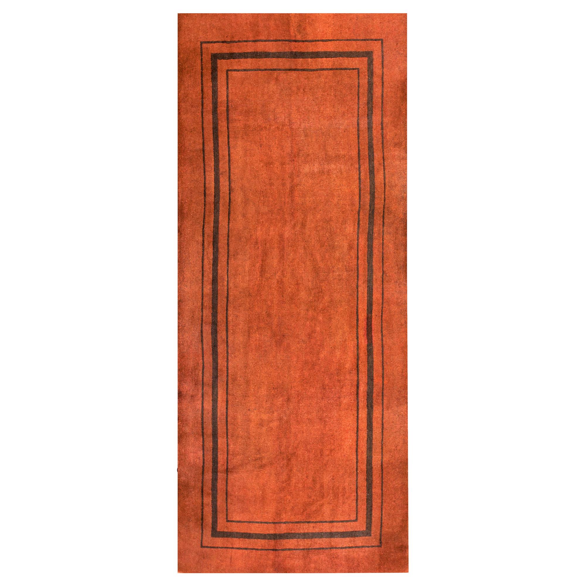 Early 20th Century Chinese Yulin Runner Carpet ( 3'9" x 8'9" - 114 x 267 )