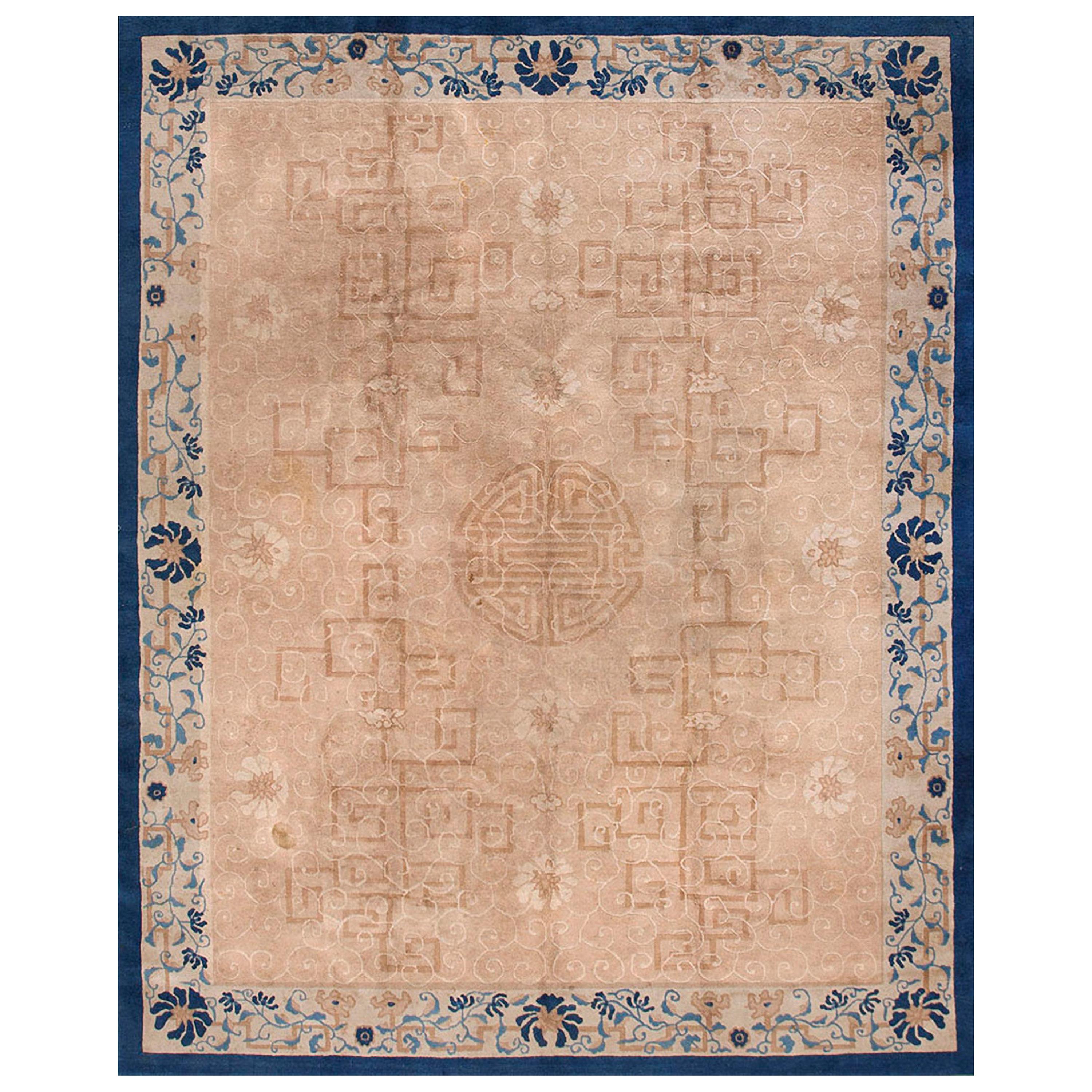Early 20th Century Chinese Peking Carpet ( 8' 2" x 10' - 250 x 305 cm ) For Sale