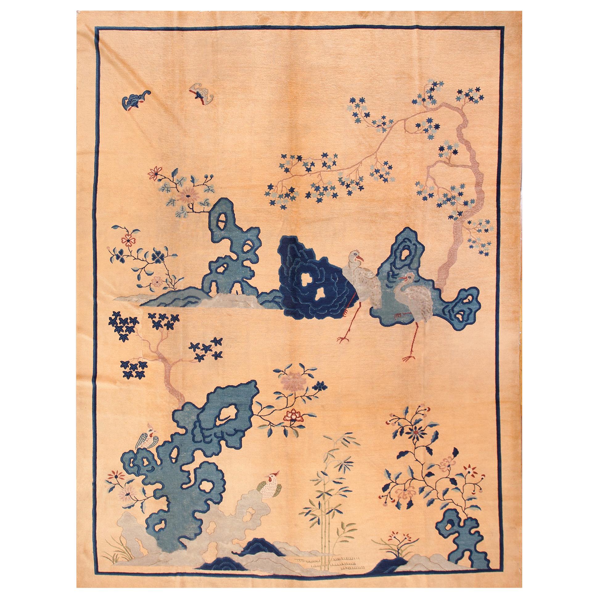 Early 20th Century Chinese Peking Scenic Carpet ( 9'6" x 13' - 290 x 395 ) For Sale