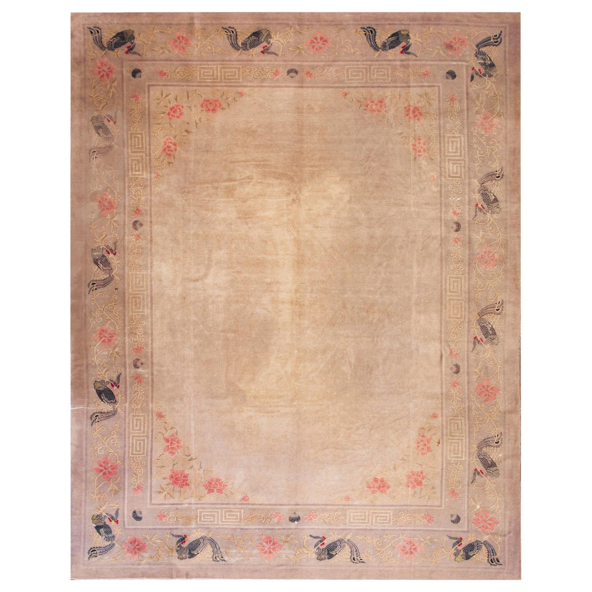 Ende 19. Jahrhundert  Chinesischer Pekinger Teppich ( 9' x 11'8" - 275 x 355)