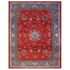 Antique Early 20th Century Chinese Peking Carpet ( 9'2" x 11'8" - 280 x355 )