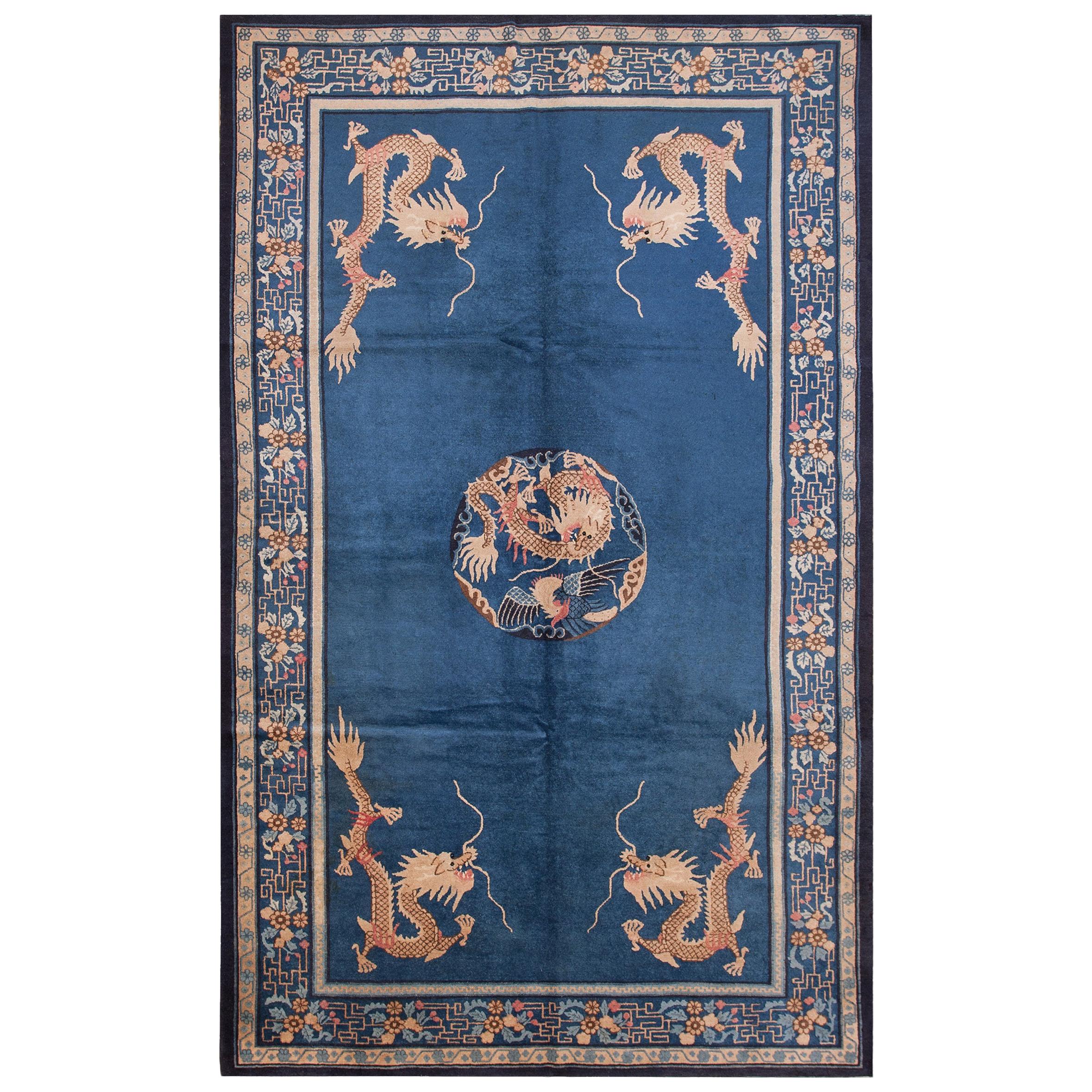 Early 20th Century Chinese Peking Dragon Carpet ( 7' x 11'8" - 213 x 356 ) For Sale