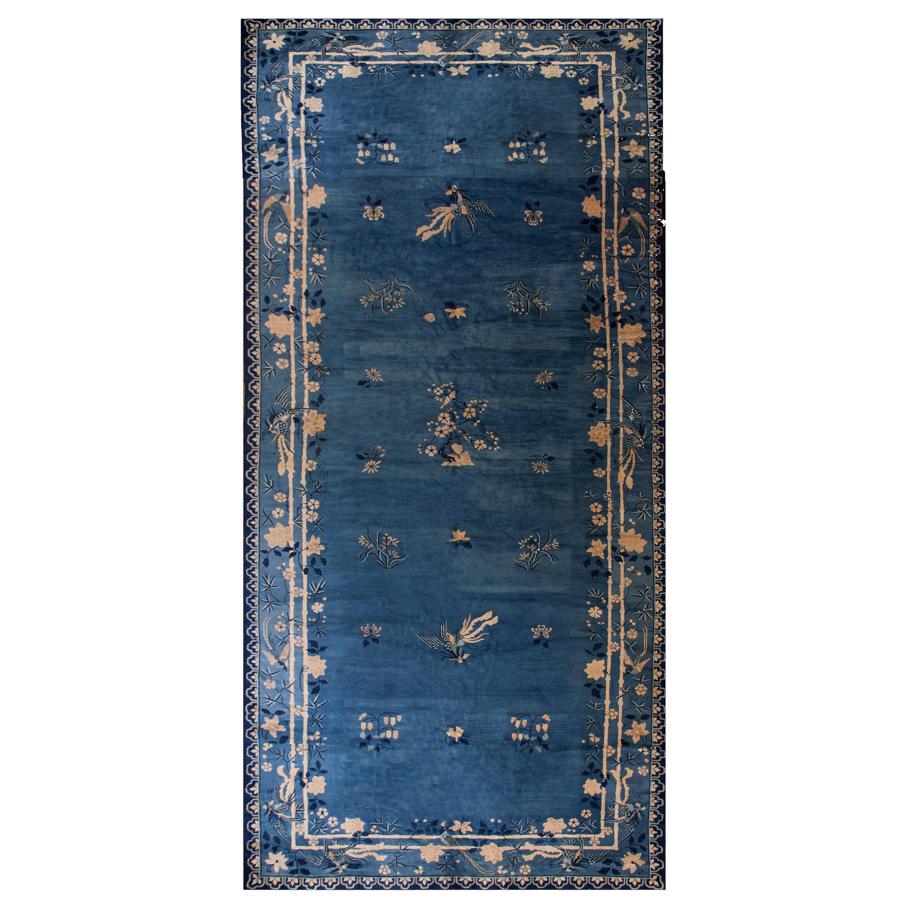 Early 20th Century Chinese Peking Carpet ( 9 6" x 22'6" - 290 x 686 ) For Sale
