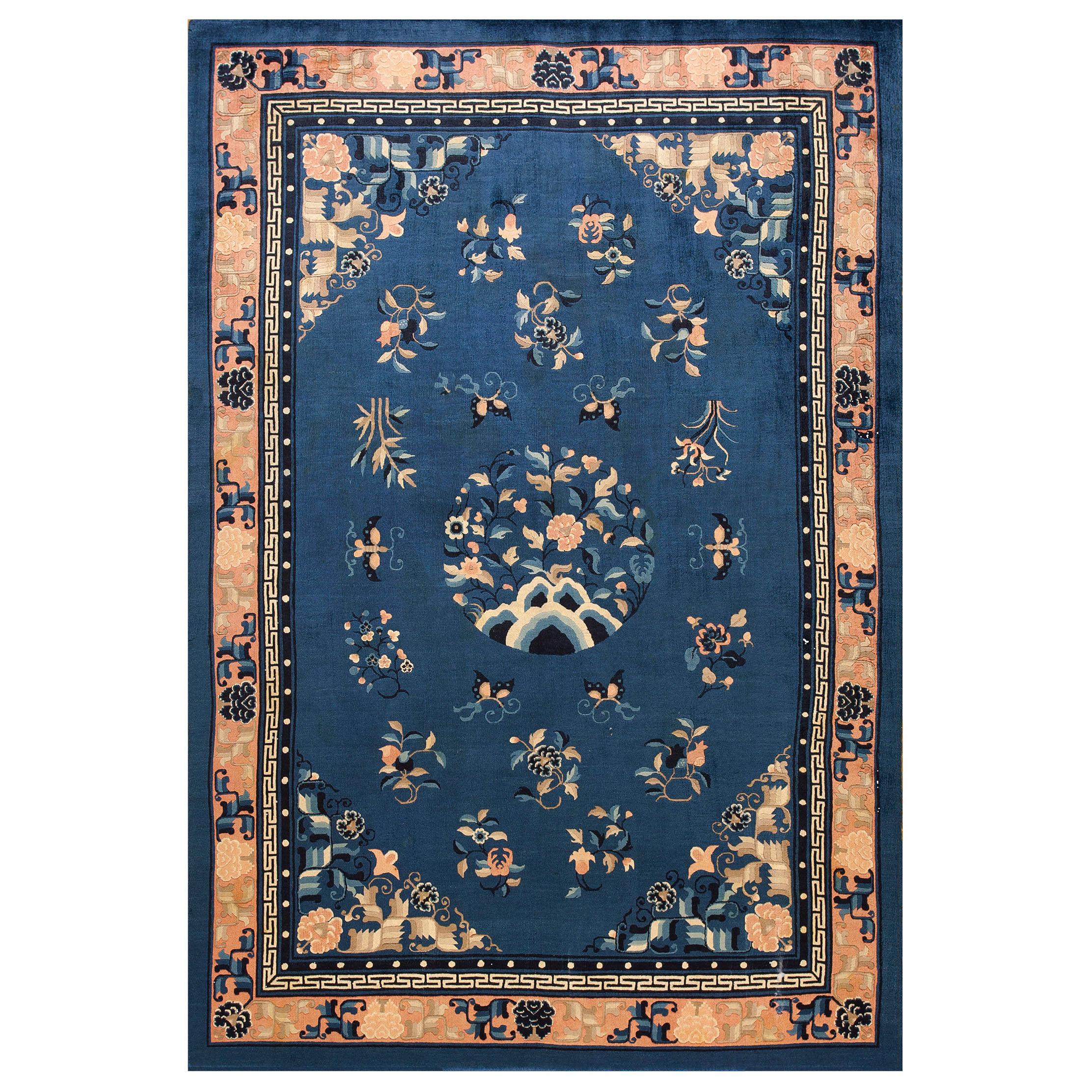 Antique Chinese Peking Rug For Sale