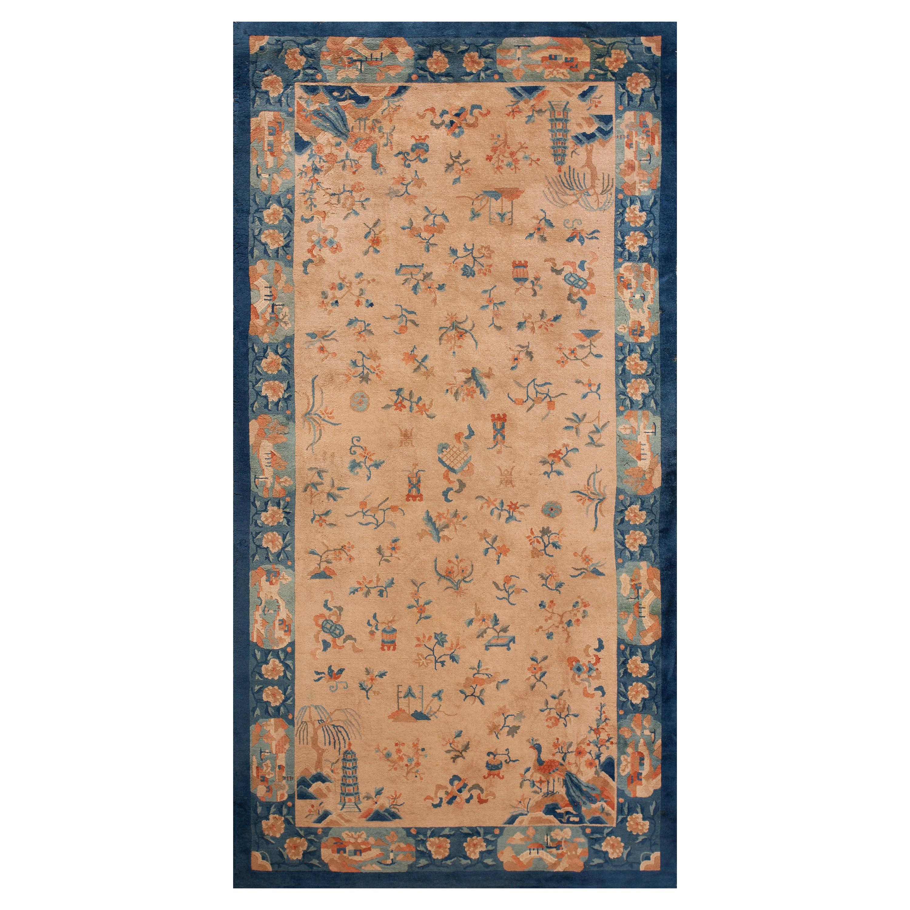 Antique Chinese Peking Rug 5' 3" x 9' 9" For Sale