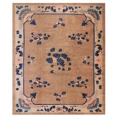 Tapis chinois ancien de Pékin de 8' 0""" x 9' 10""