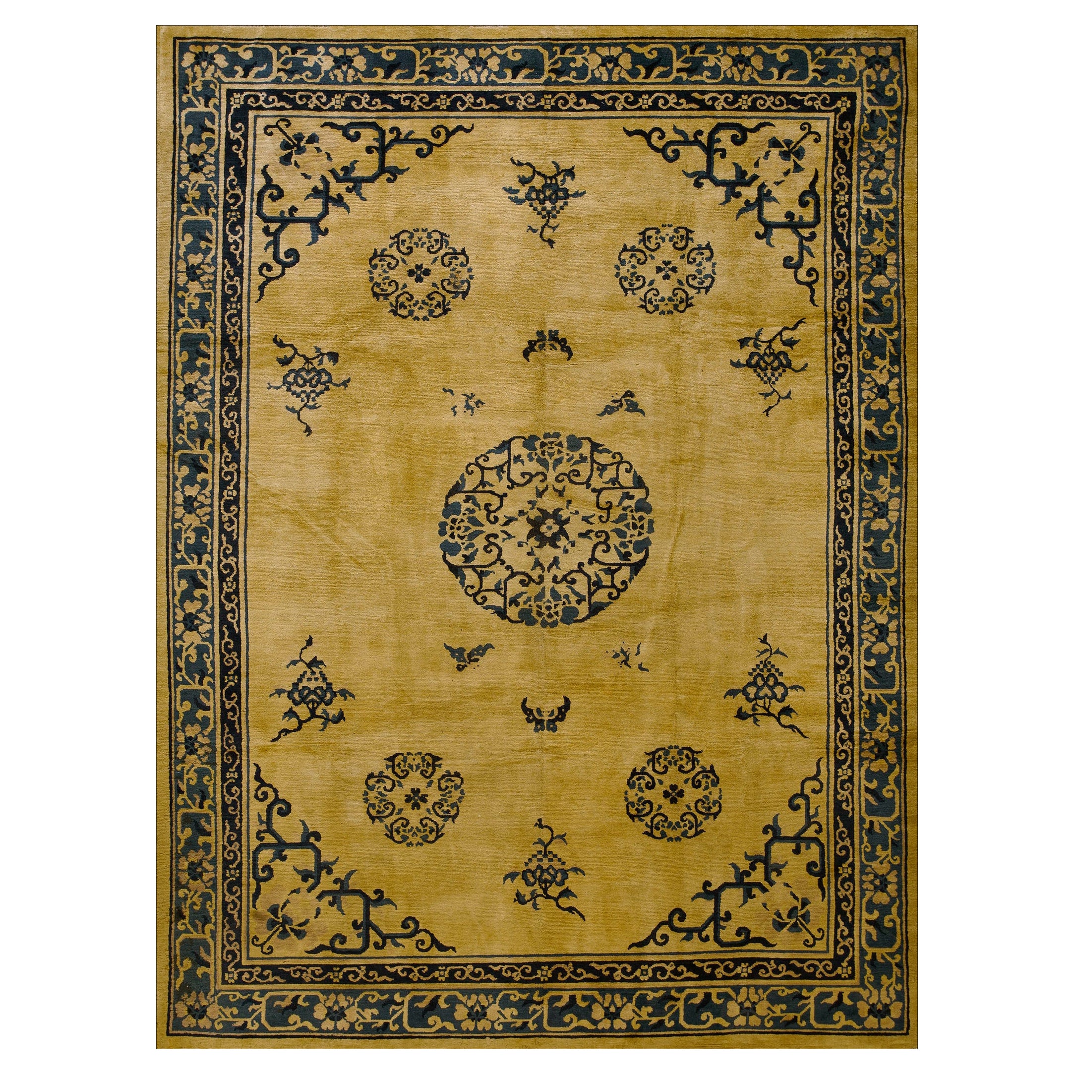 Tapis chinois ancien de Pékin de style chinois