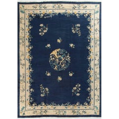 Tapis chinois ancien de Pékin datant d'environ 1900