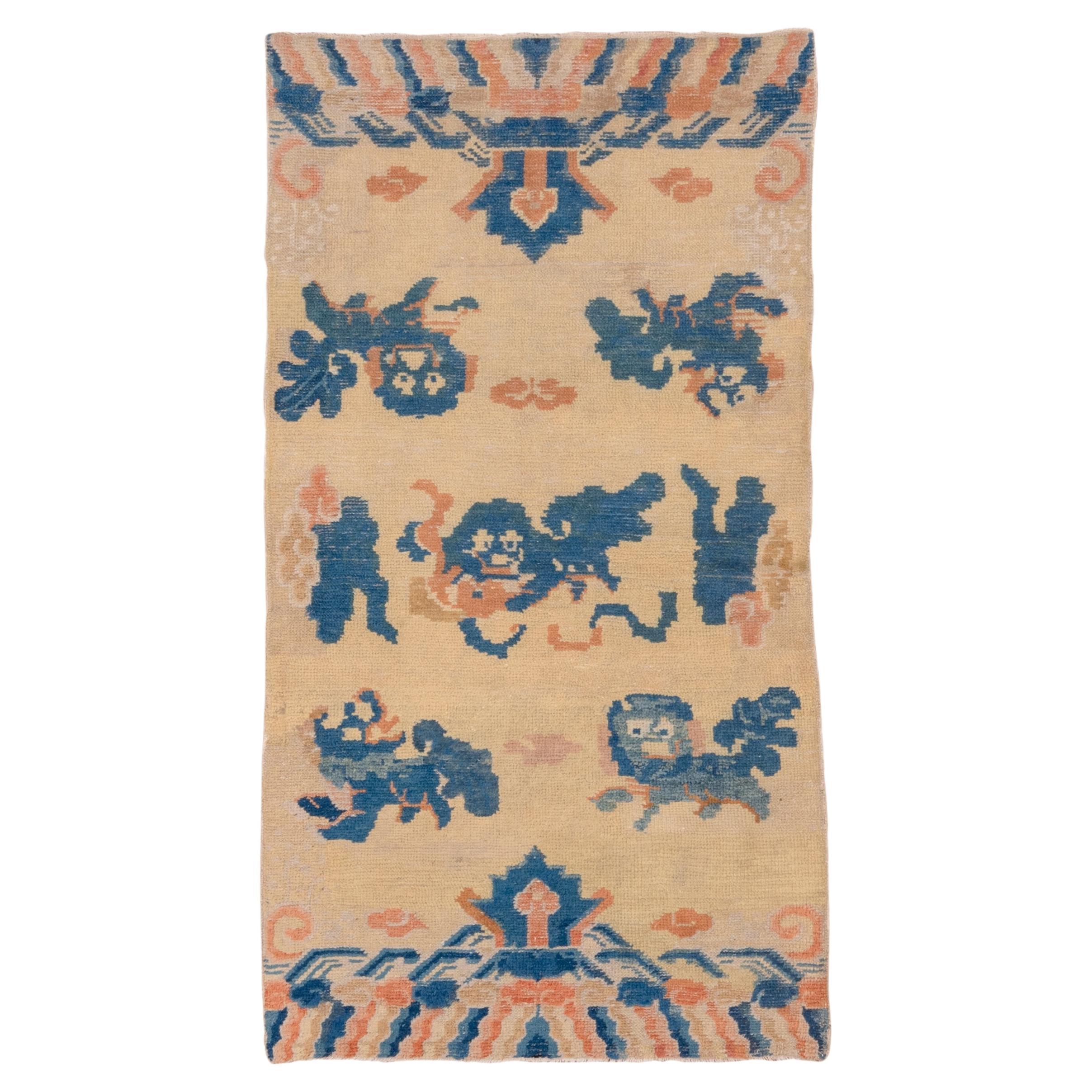 Antiker chinesischer Pekinger Teppich 