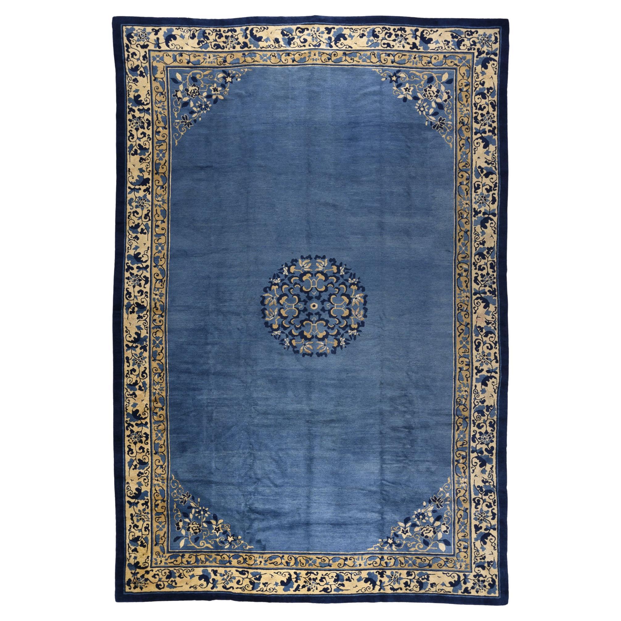 Antique Chinese Peking Rug For Sale at 1stDibs
