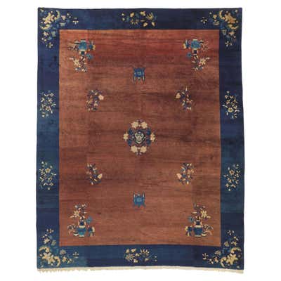 Antique Chinese Peking Rug, Chinoiserie Chic Meets Regal Decadence For ...