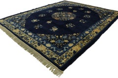 Antique Chinese Peking Rug with Traditional Chinoiserie Style