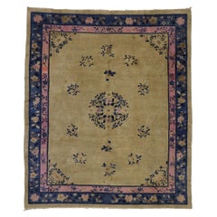 Antique Chinese Peking Rug with Traditional Chinoiserie Style