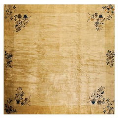 Early 20th Chinese Peking Carpet ( 11
 6" x 11
 6"  - 350 x 350 cm )