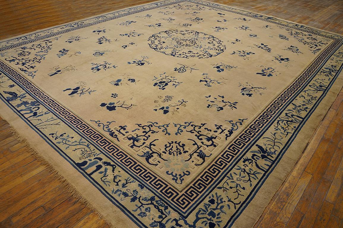 Tapis chinois ancien - Peking, Taille : 11' 9