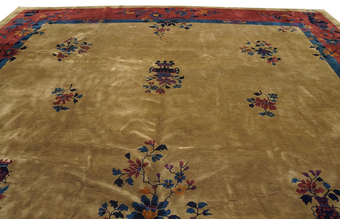 Early 20th Century Chinese Manchester Quality Peking Carpet ( 12' x 15'6