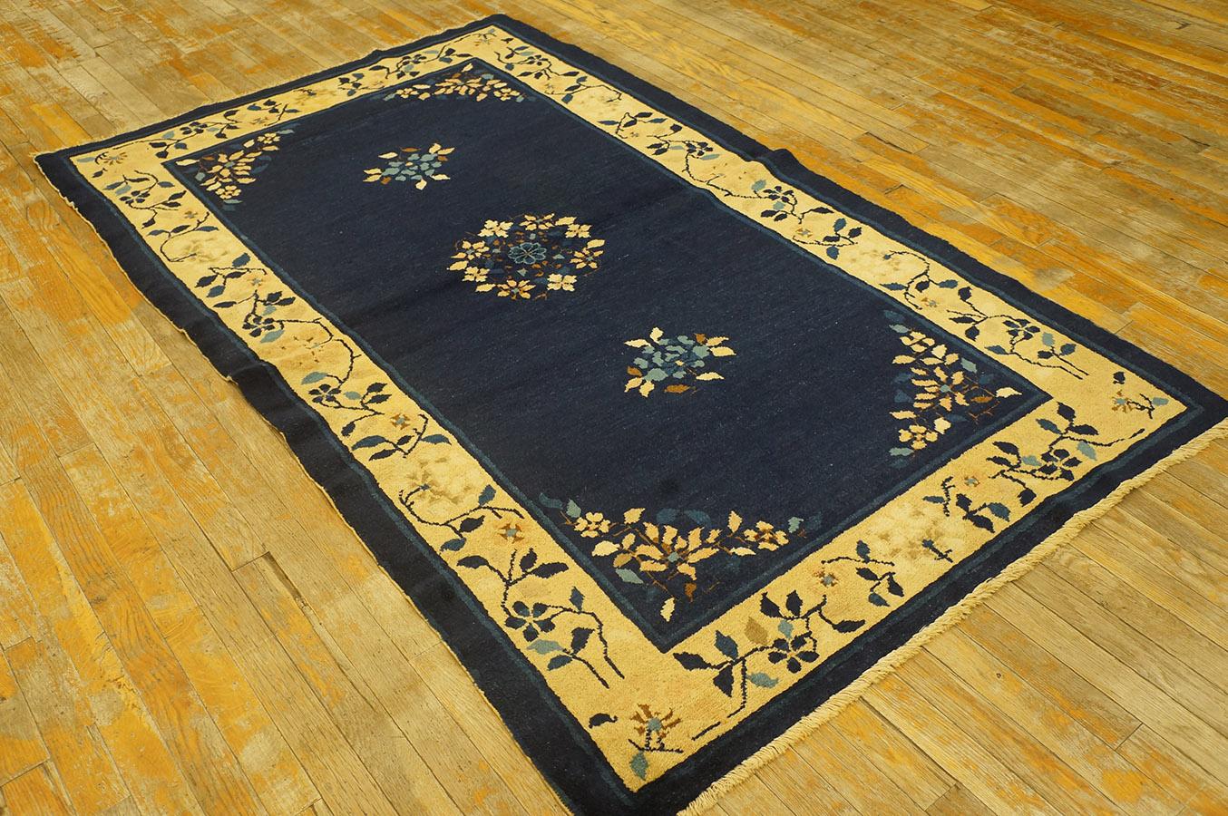 Hand-Knotted Early 20th Century Chinese Peking Carpet ( 4' x 6'8
