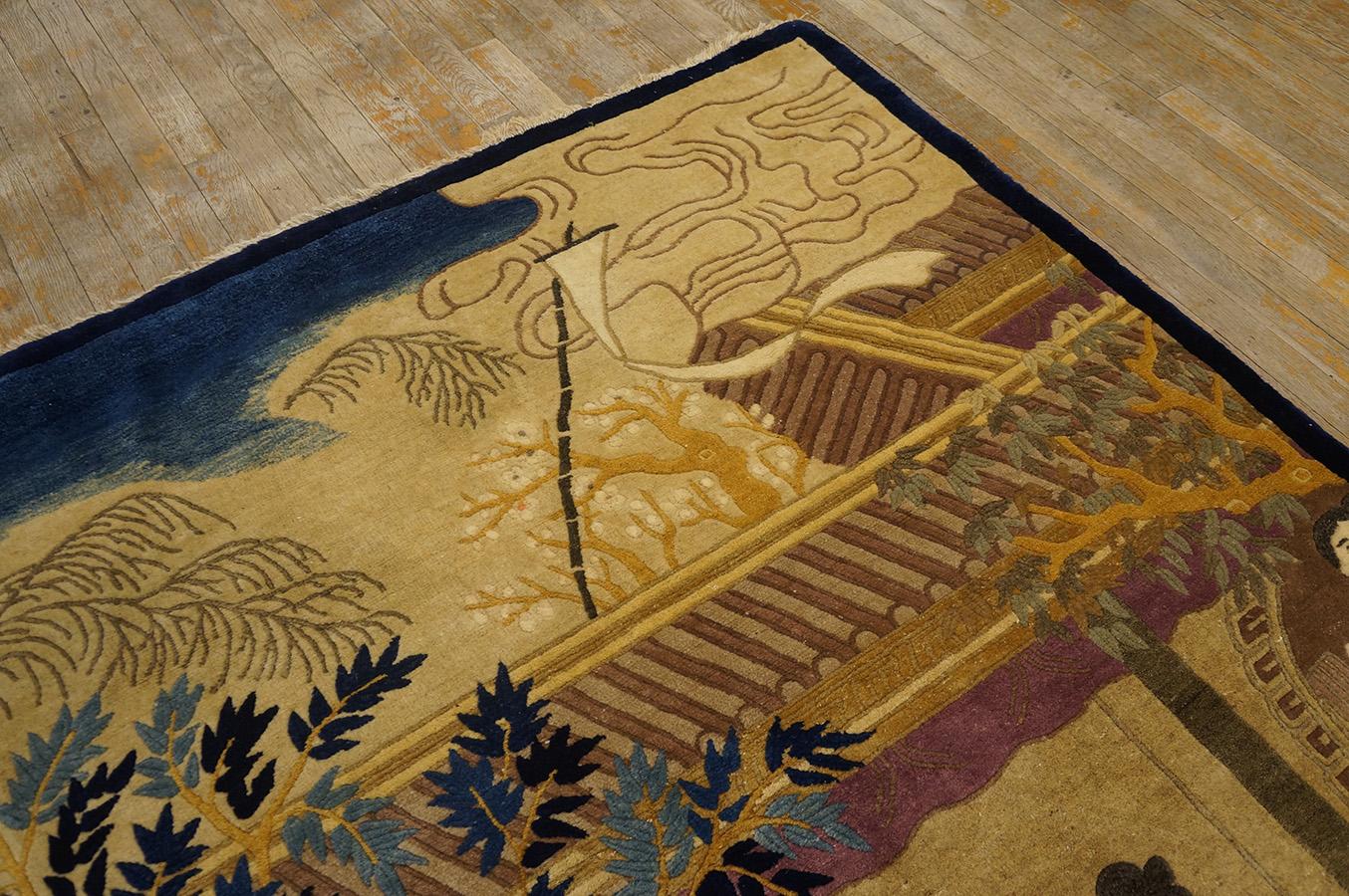 Tapis de Pékin chinois des années 1920 ( 4' 6''x 9' 1'' - 137 x 276 ) en vente 6