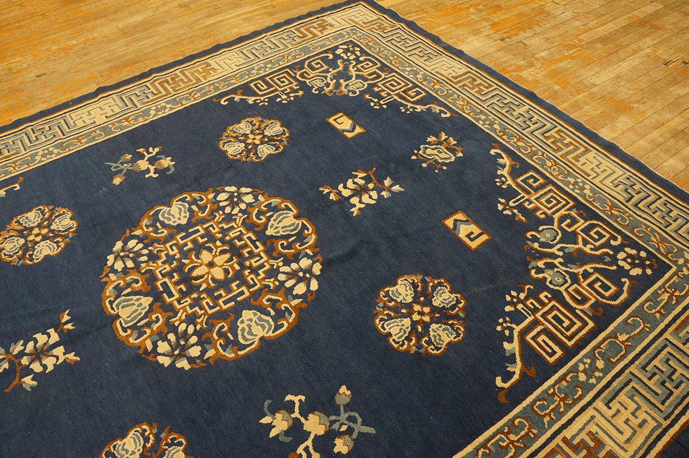 Antique Chinese, Peking Rugs 7' 7'' x 9' 6'' For Sale 8