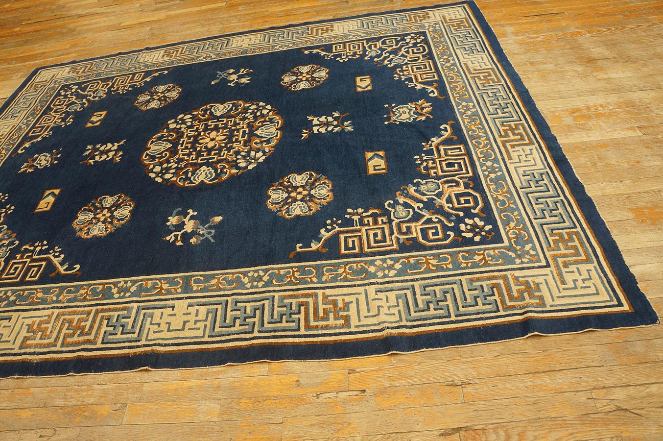Late 19th Century Antique Chinese, Peking Rugs 7' 7'' x 9' 6'' For Sale