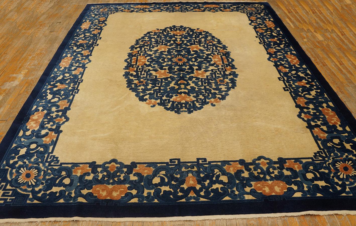 Antique Chinese - Peking rugs, Size: 8' 10'' x11' 10''.