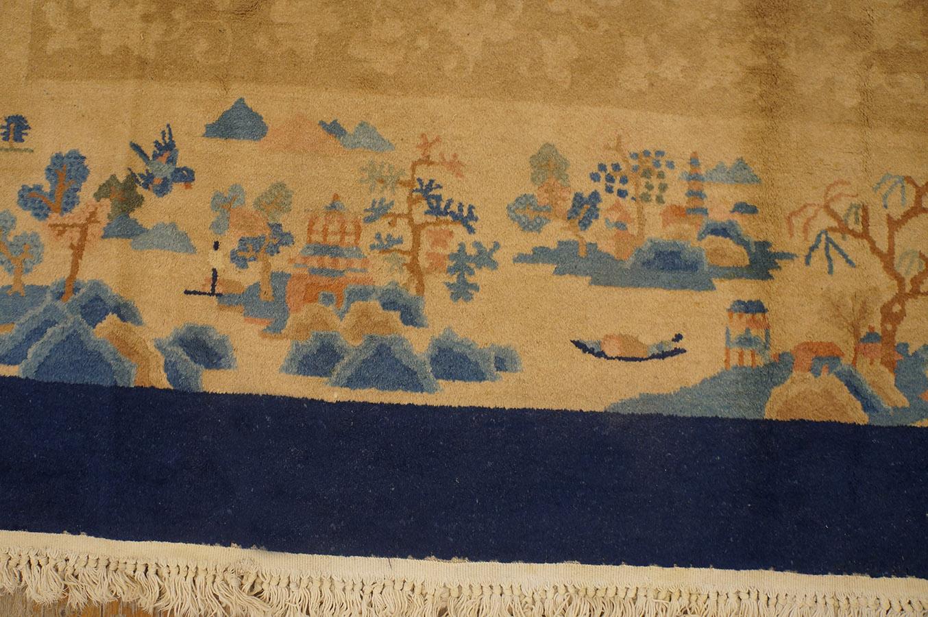 Early 20th Century Chinese Peking Carpet ( 8'5'' x 9'10'' - 256 x 300 ) For Sale 6