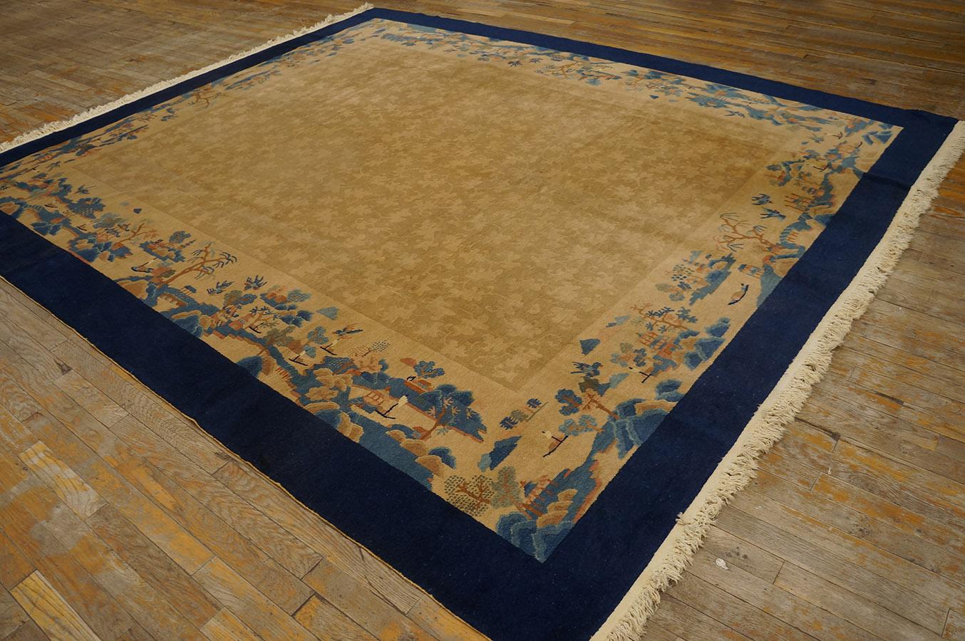 Early 20th Century Chinese Peking Carpet ( 8'5'' x 9'10'' - 256 x 300 )  In Good Condition For Sale In New York, NY