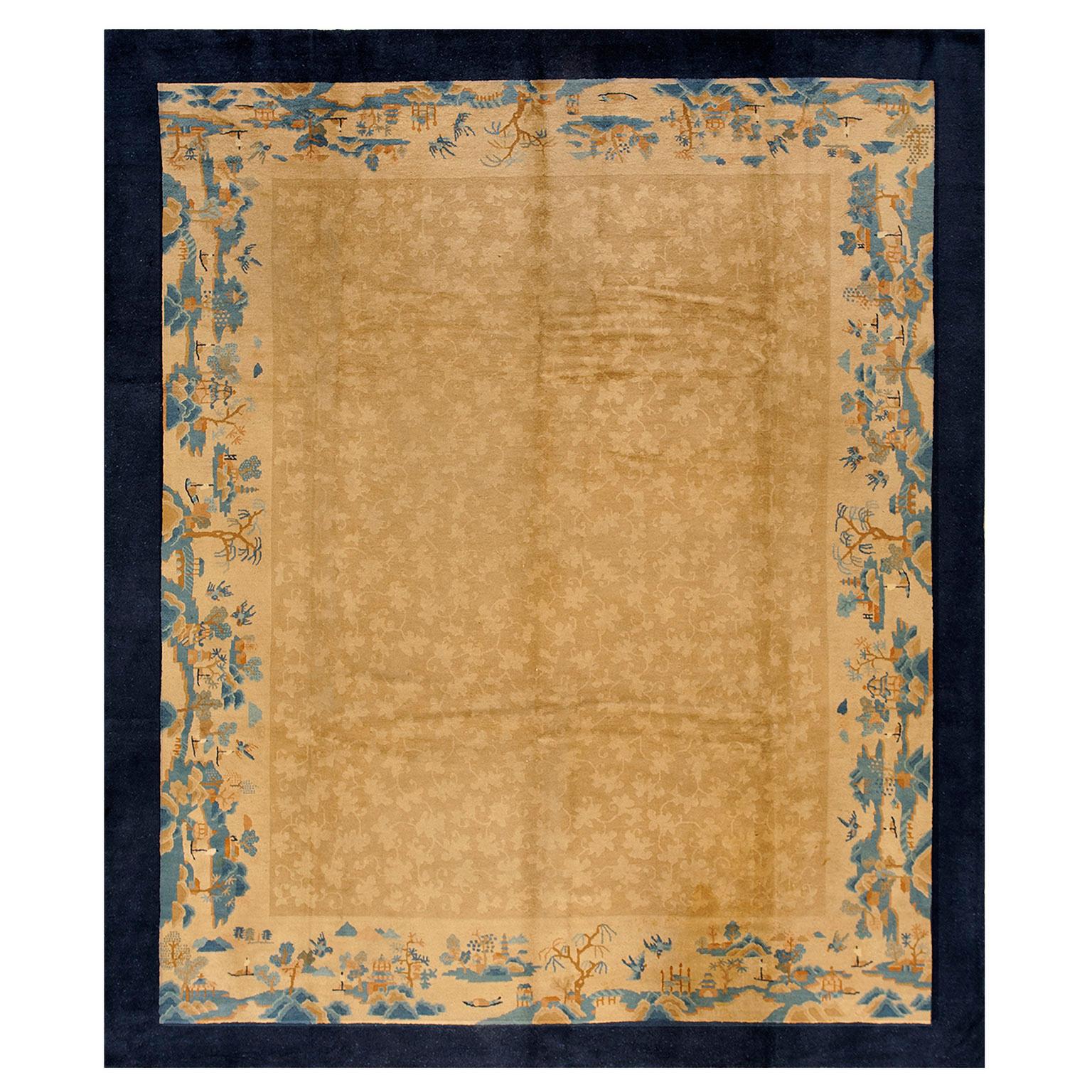 Early 20th Century Chinese Peking Carpet ( 8'5'' x 9'10'' - 256 x 300 )  For Sale