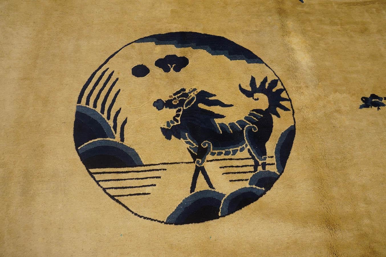 Antike chinesische Peking-Teppiche, 2,05 m x 3,05 m (Handgeknüpft) im Angebot