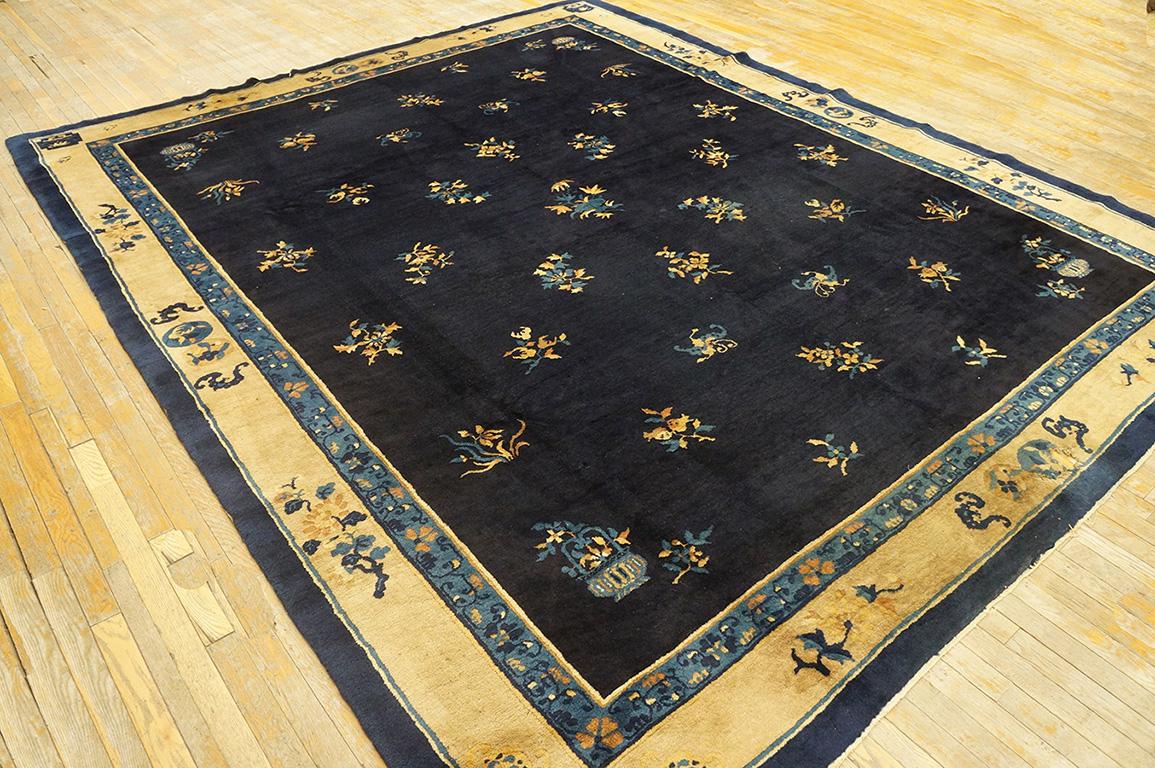 Late 19th Century Chinese Peking Carpet ( 9'6