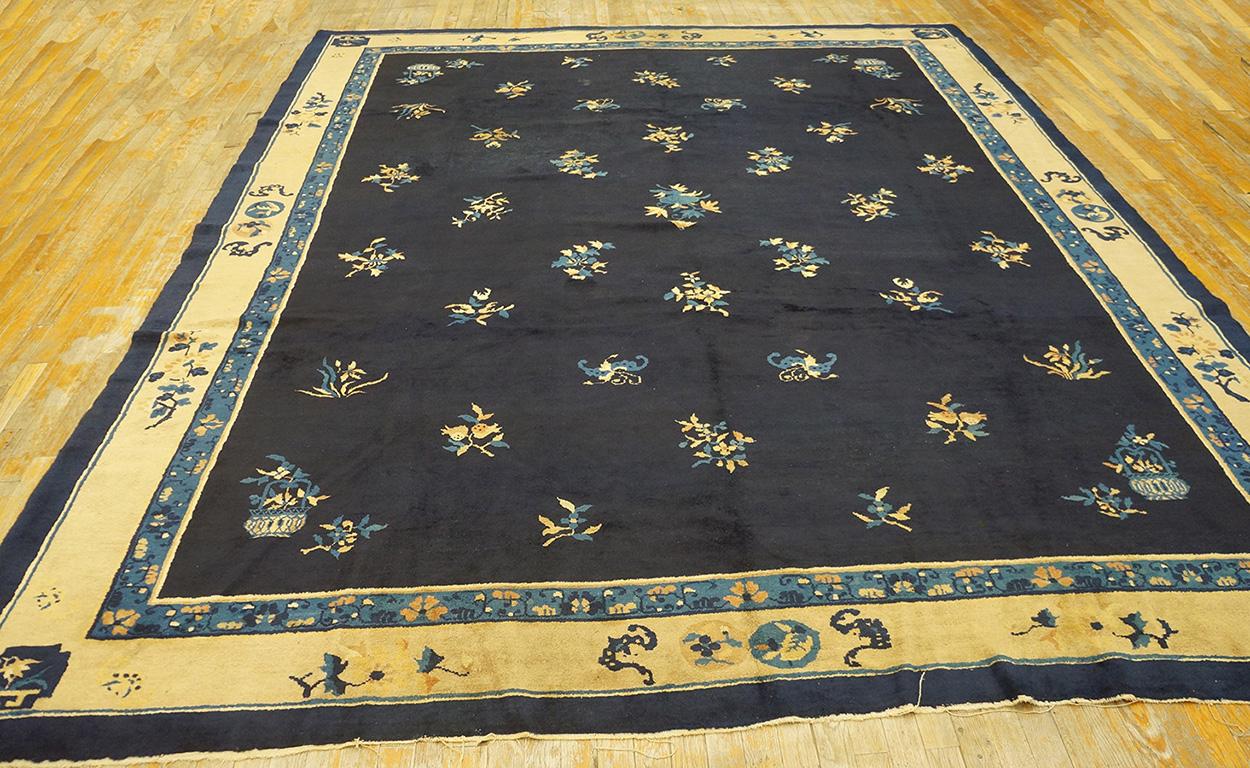 Hand-Knotted Late 19th Century Chinese Peking Carpet ( 9'6
