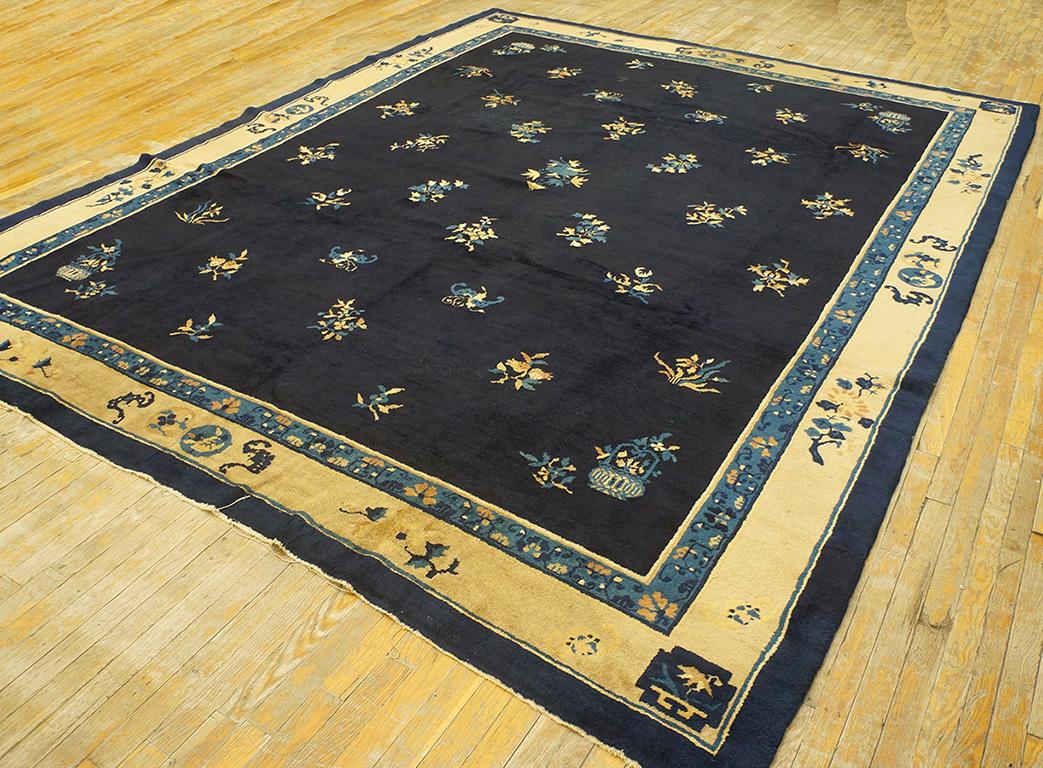 Late 19th Century Chinese Peking Carpet ( 9'6