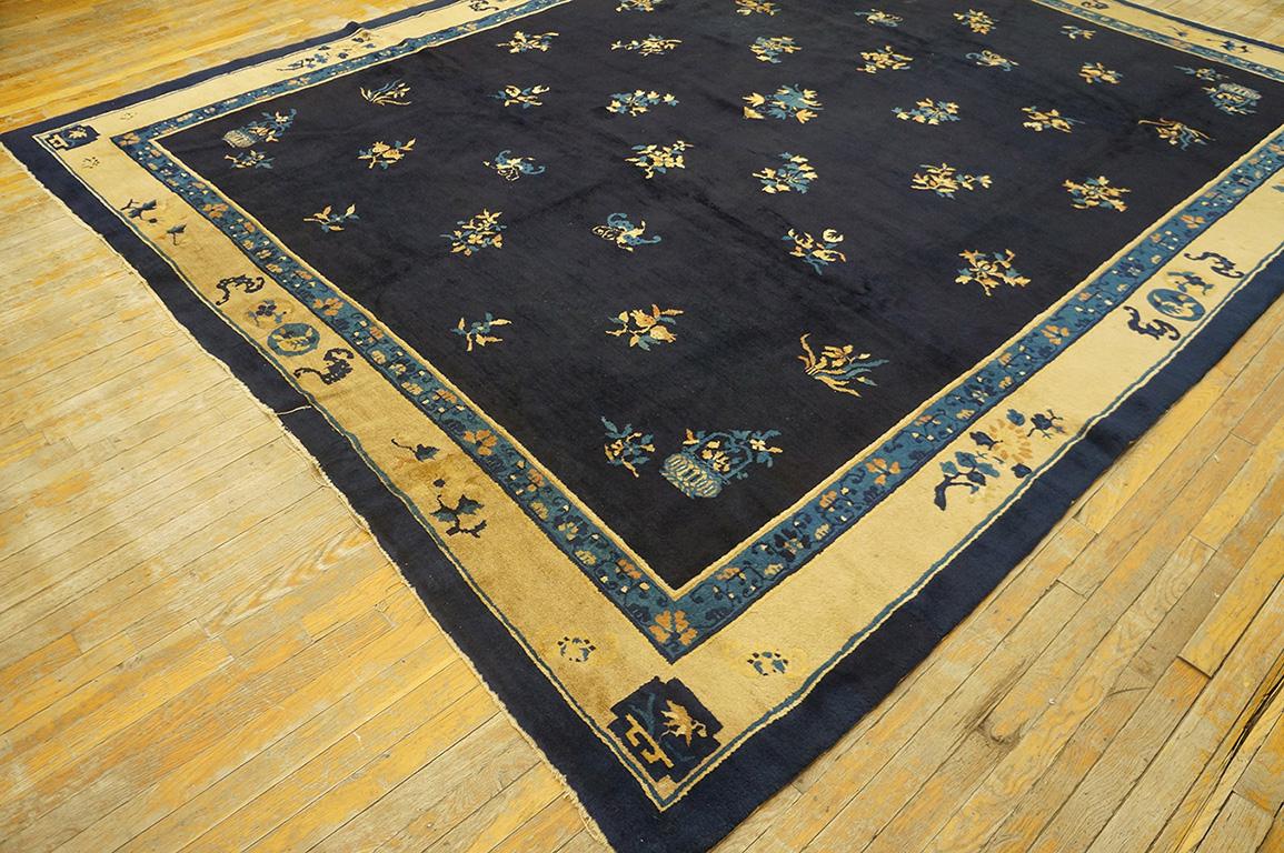 Noué à la main Tapis pékinois de la fin du 19e siècle ( 9''6