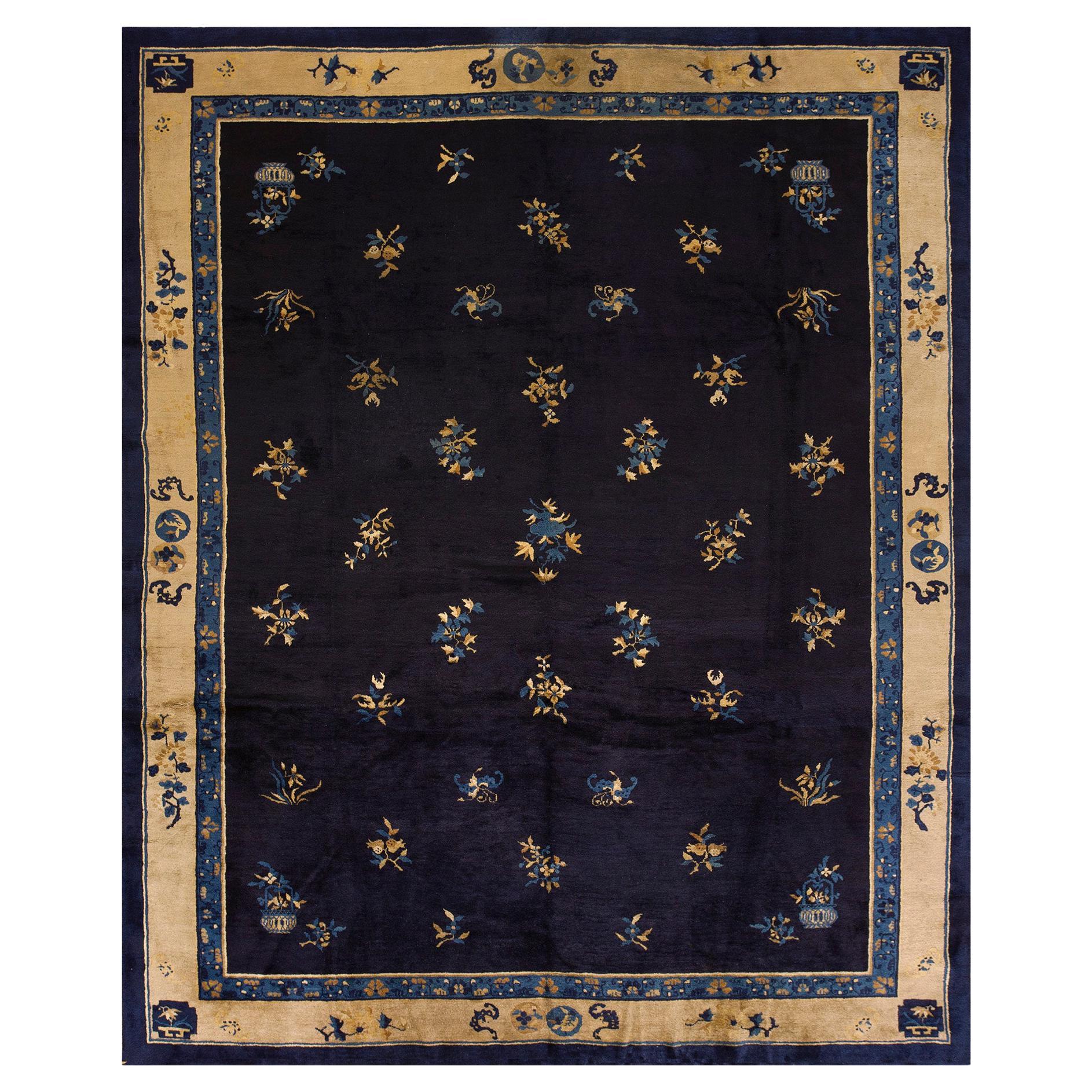 Late 19th Century Chinese Peking Carpet ( 9'6" x 11'7" - 290 x 353 ) For Sale