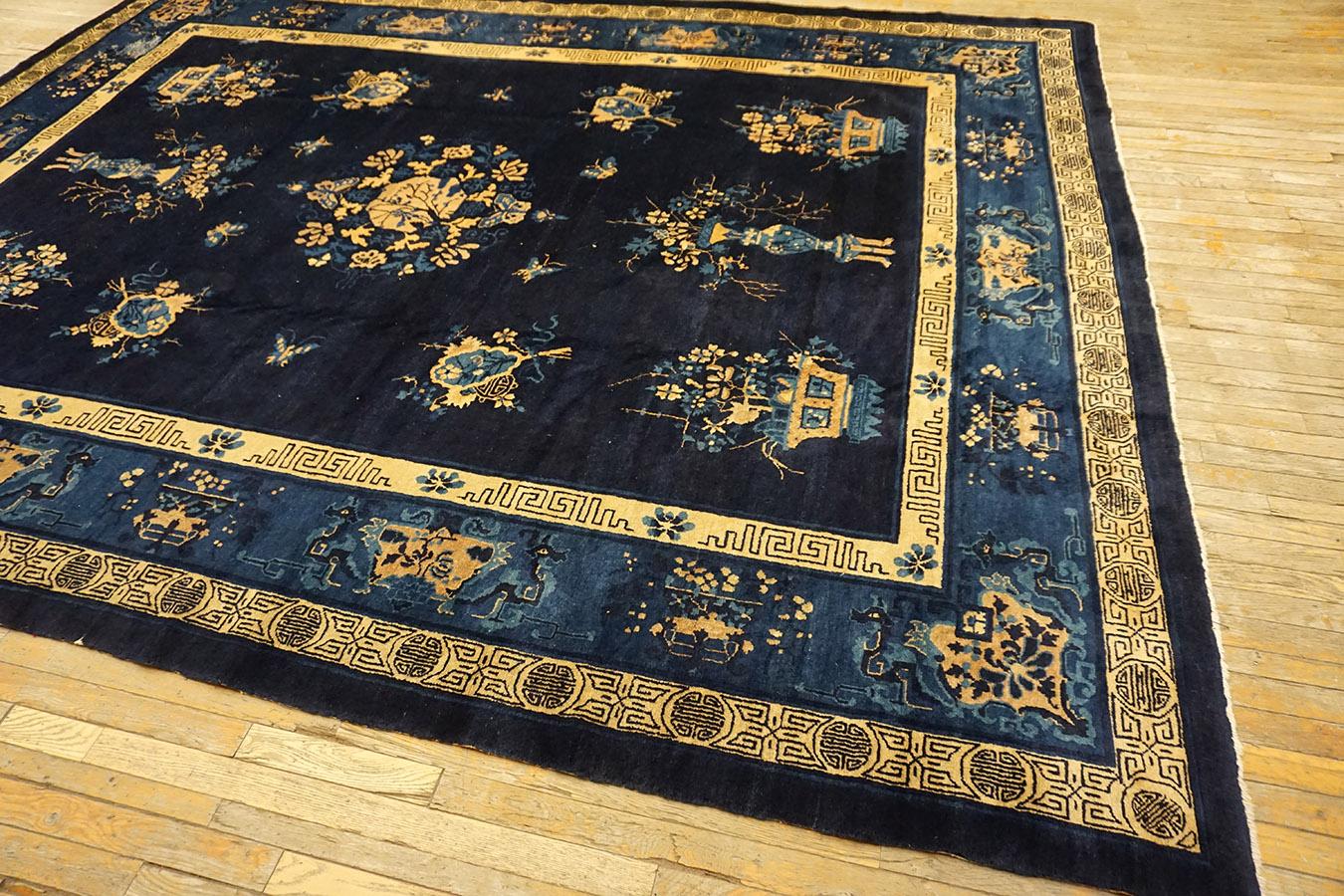 Early 20th Century Chinese Perking Carpet ( 9' x 11'8'' - 275 x 355 ) For Sale 5